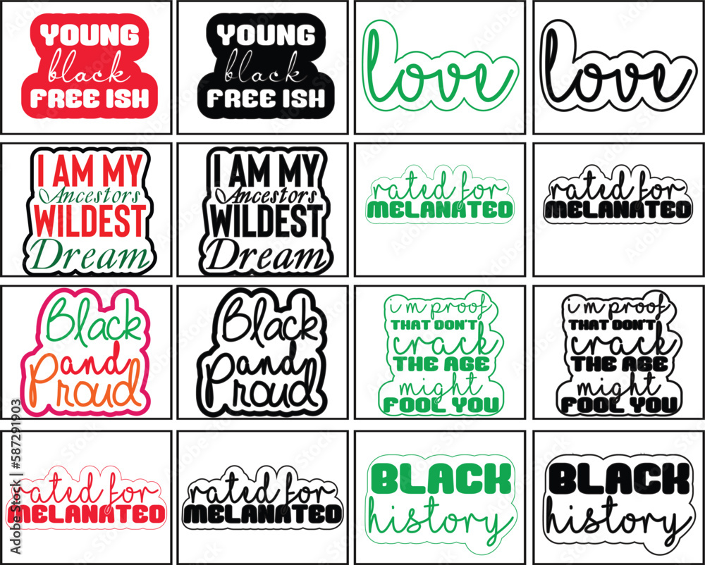 Fototapeta premium Black SVG Bundle Design