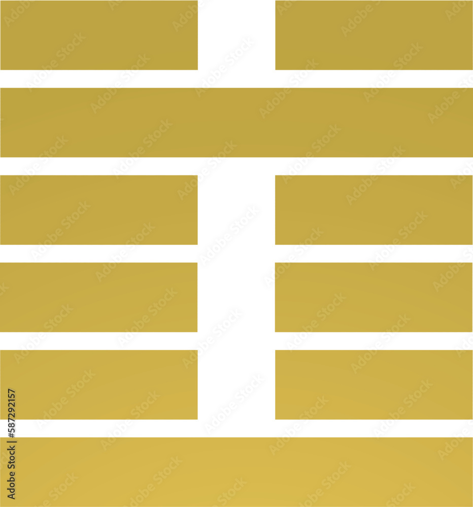 Hexagram 3 Gene Key I ging gold Hexagram 3 Gene Key I ging gold