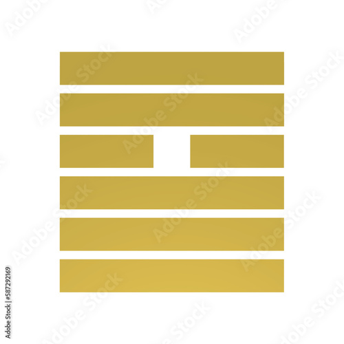 Hexagram 9 Gene Key I ging gold