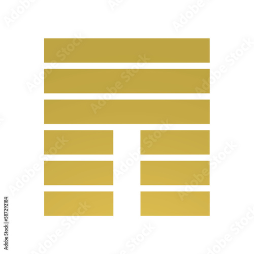 Hexagram 12 Gene Key I ging gold