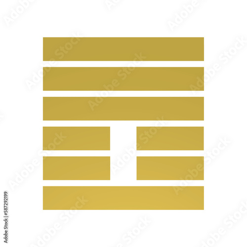 Hexagram 25 Gene Key I ging gold