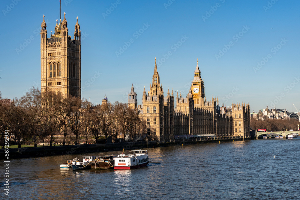 Big Ben and the Houses of Parliament in warm sunlight Big Ben and the Houses of Parliament in warm sunlight