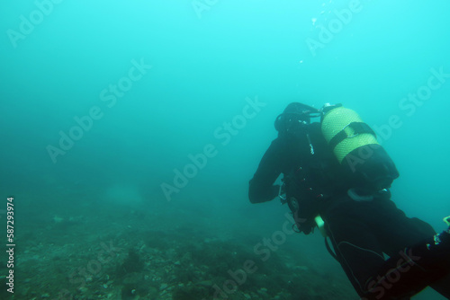 Scuba Diver in the Mediterranean sea