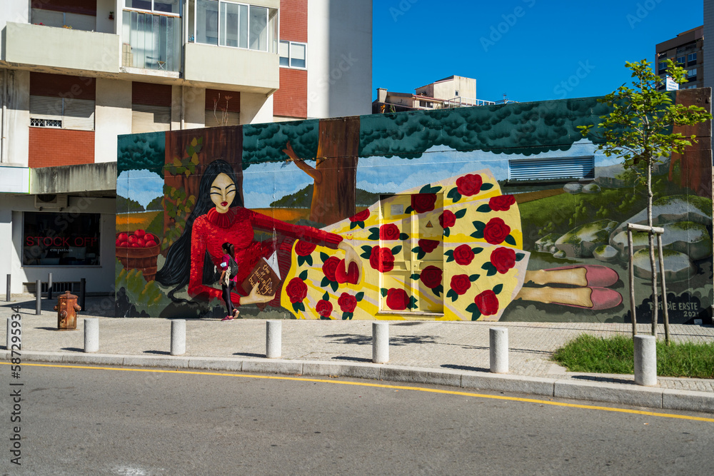 Street Art by Rafi die Erste First. The Butterfly is Burden in Porto ...