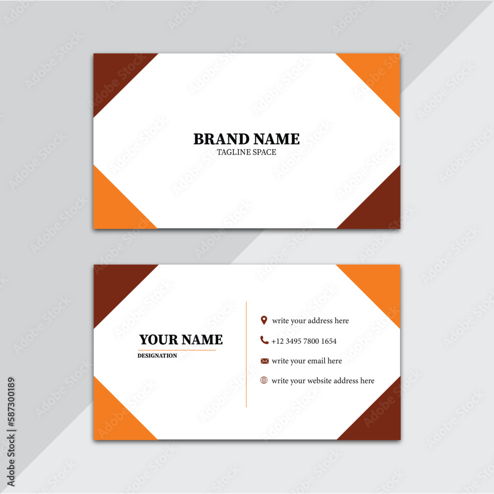  Free vector simple business card for your business