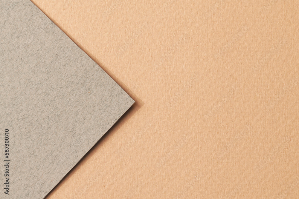Rough kraft paper background, paper texture beige gray colors. Mockup with copy space for text Rough kraft paper background, paper texture beige gray colors. Mockup with copy space for text