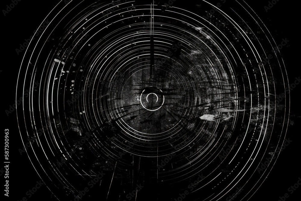 monochromatic circular object. Generative AI monochromatic circular object. Generative AI
