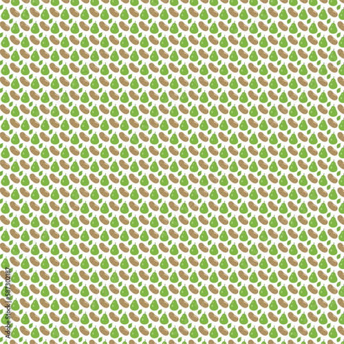Bottle gourd & potato Seamless Pattern Design