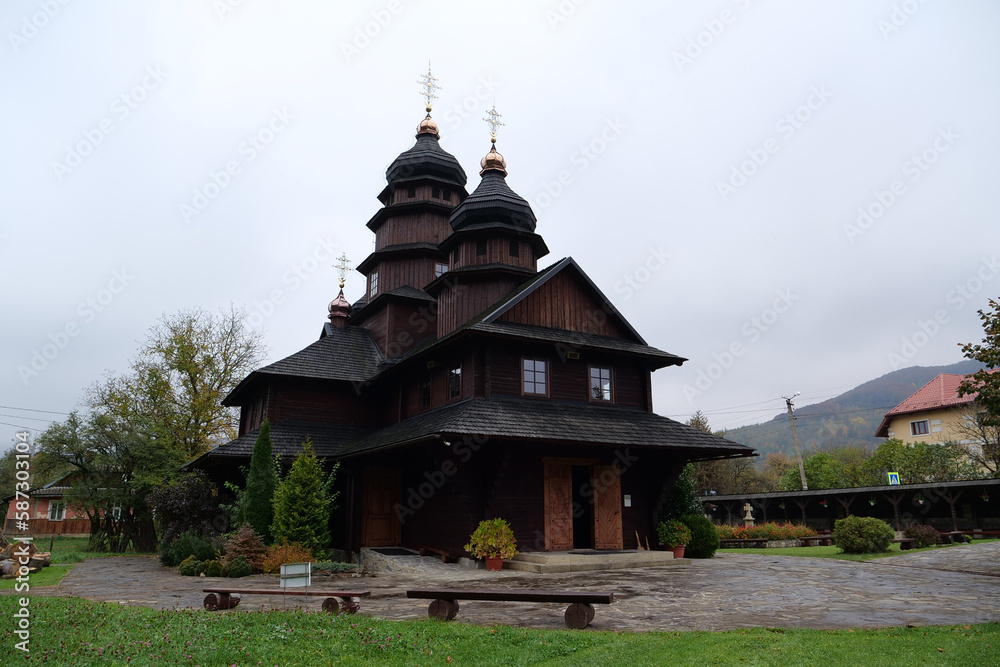 Church of Holy Prophet Ilya in Yaremche, western Ukraine, Carpathians Church of Holy Prophet Ilya in Yaremche, western Ukraine, Carpathians