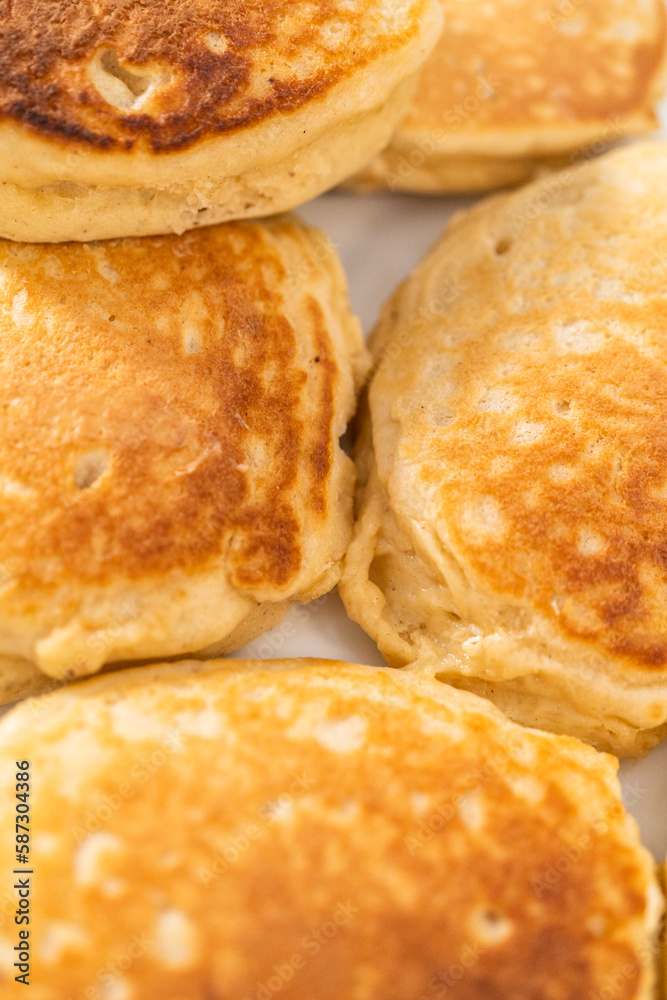 Eggnog pancakes Eggnog pancakes