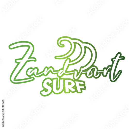 Zandvoort Surf logo silhouette © periwinkle-jhen