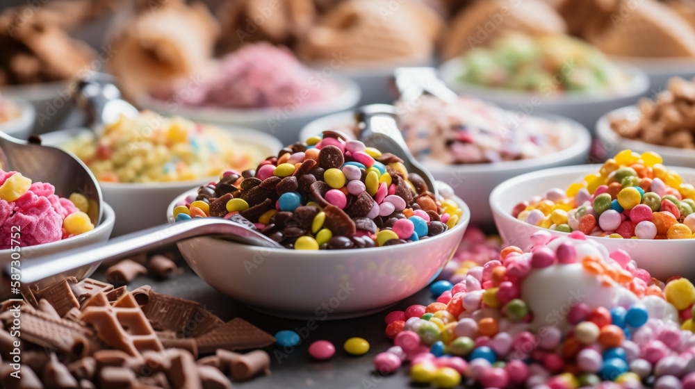 sharing all the best ice cream toppings and anything that would be
