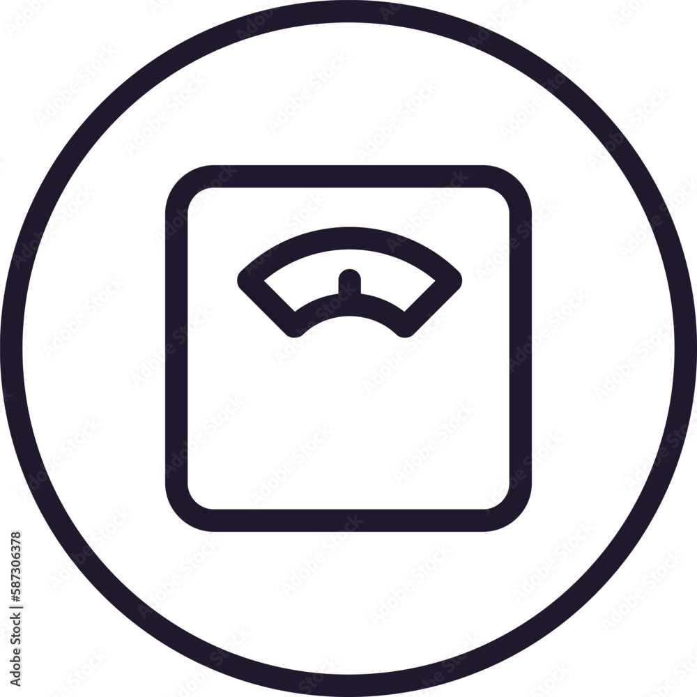 Scale concept. Modern outline high quality illustration for banners, flyers and web sites. Editable stroke in trendy flat style. Line icon of weight Scale concept. Modern outline high quality illustration for banners, flyers and web sites. Editable stroke in trendy flat style. Line icon of weight