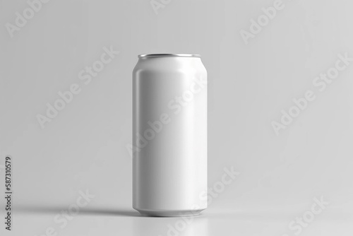  Soda Can White Blank 3D Rendering Mockup