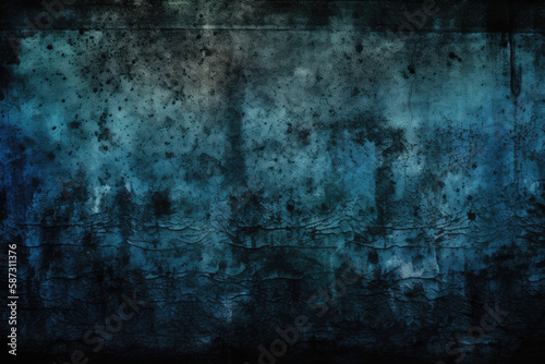 Dark black blue fancy background grunge texture