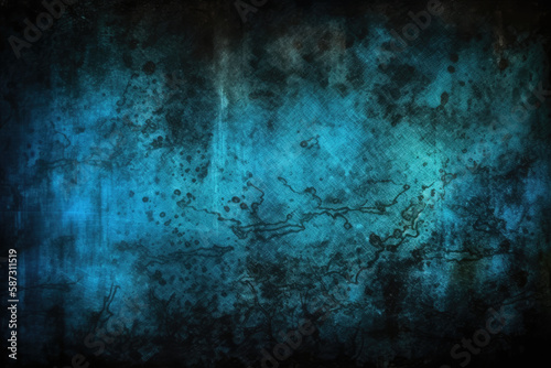 Dark black blue fancy background grunge texture