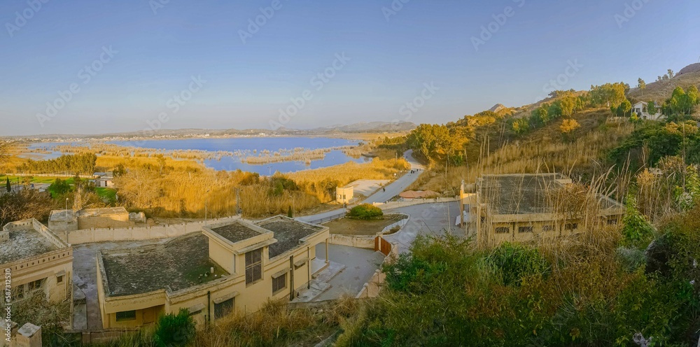 1000px x 496px - Kallar Kahar Lake, Chakwal District, Punjab, Pakistan - December, 25, 2018:  Famous for salt water Lake and beautiful species of birds, its a charming  place with good air. Stock Photo | Adobe Stock