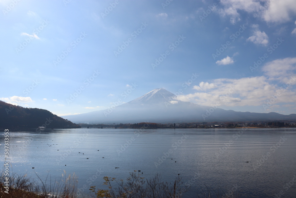 河口湖から望む富士山 河口湖から望む富士山