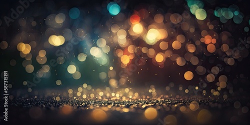 Blurred Abstract Glitter Du...