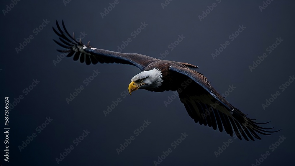 Obraz premium flying eagle in the sky