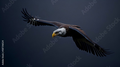 flying eagle in the sky © Tianna