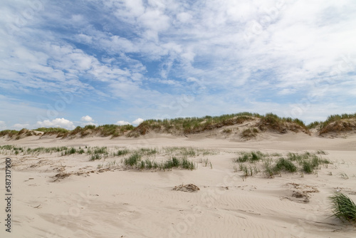 Dune landscape in St. Peter-Ording, North Friesland, Schleswig-Holstein, Germany, Europe