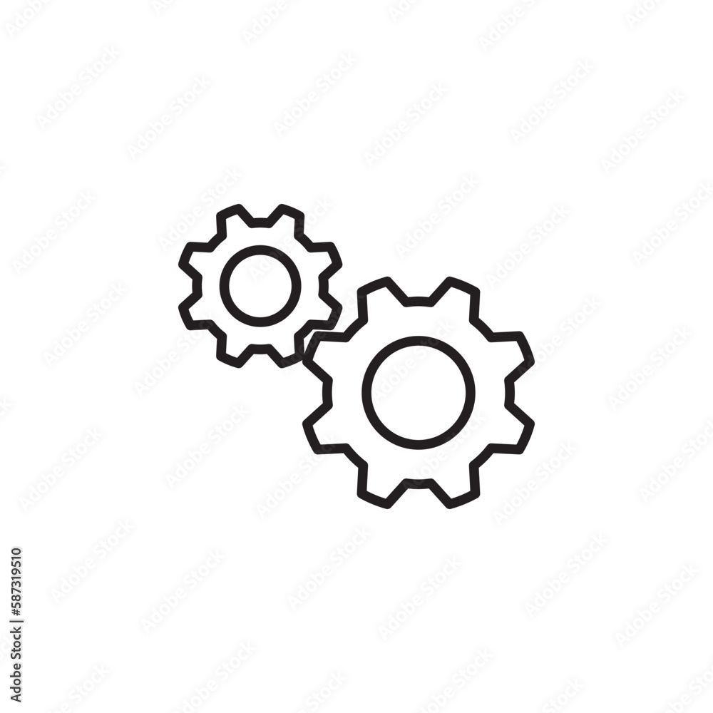 setting gear vector for Icon Website, UI Essential, Symbol, Presentation