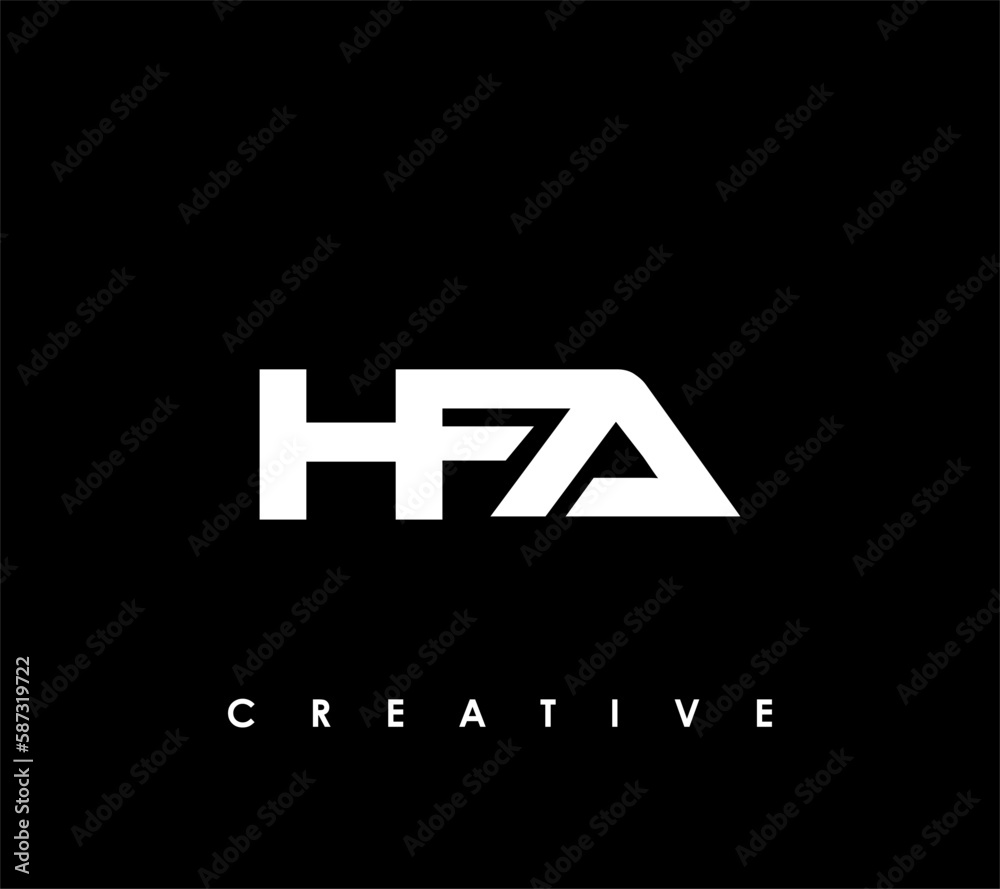 HFA Letter Initial Logo Design Template Vector Illustration HFA Letter Initial Logo Design Template Vector Illustration