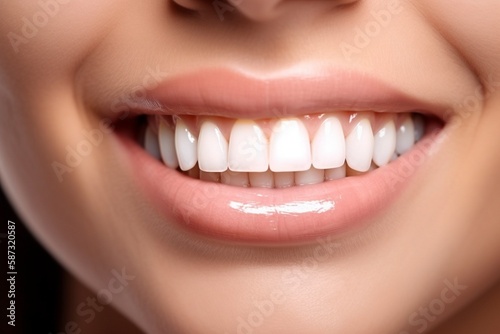 Bright Smile with Teeth Whitening  Generative AI