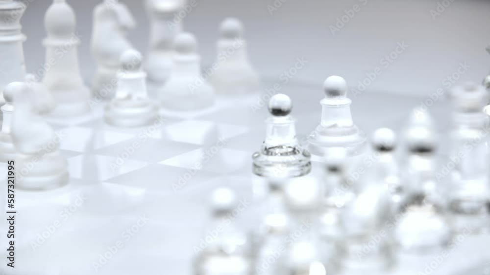 Close-up of a man playing chess Close-up of a man playing chess