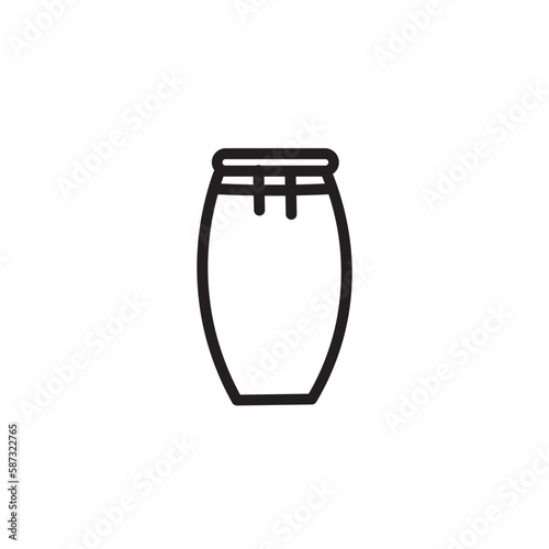 Conga Drum Music Outline Icon