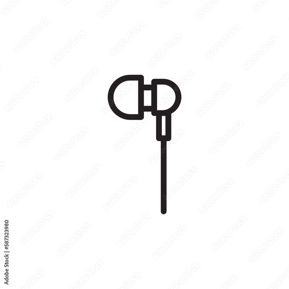 Earbuds Earphone Music Outline Icon Earbuds Earphone Music Outline Icon