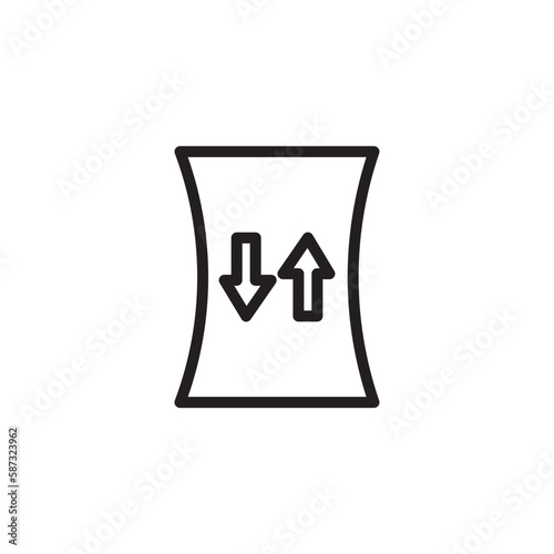 Elastic Strech Fabric Outline Icon