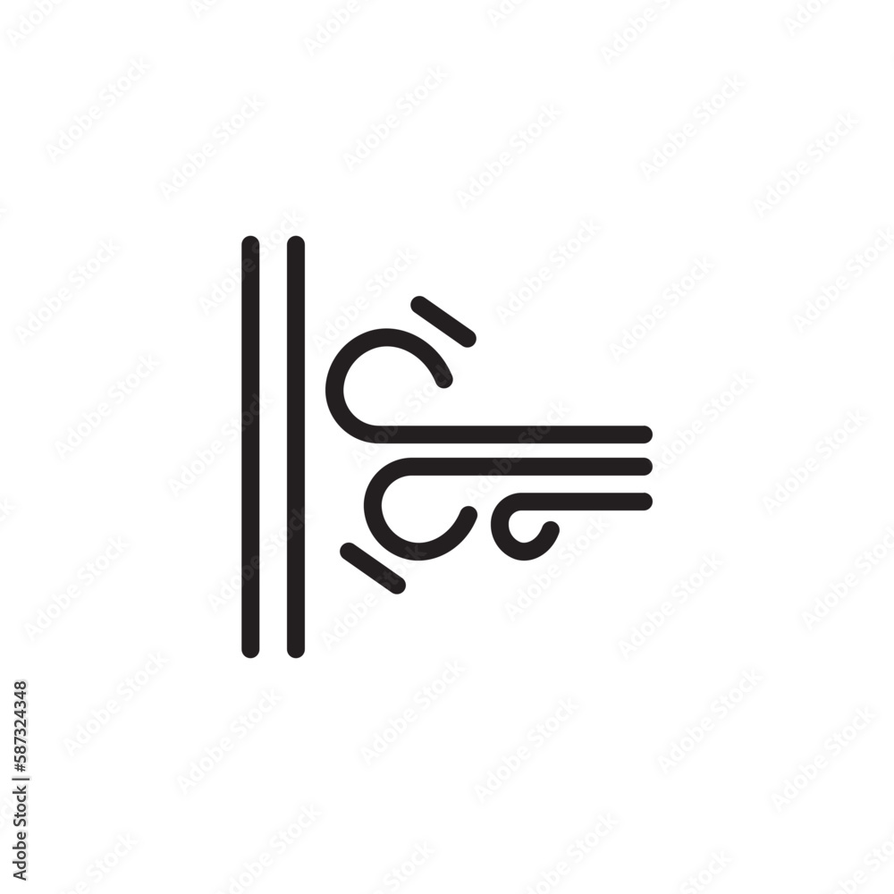 Fabric Weather Wind Outline Icon Fabric Weather Wind Outline Icon