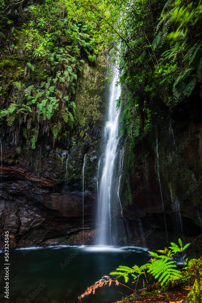 25 Fontes Waterfall and springs in Rabacal, Medeira island of Portugal 25 Fontes Waterfall and springs in Rabacal, Medeira island of Portugal