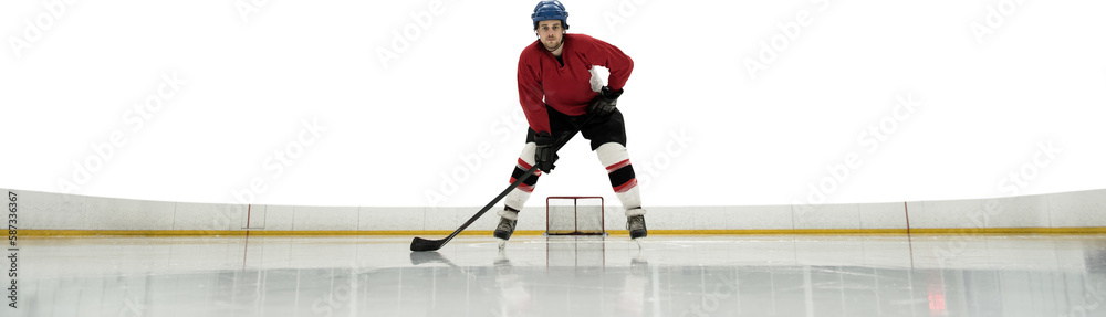Obraz premium Player playing ice hockey