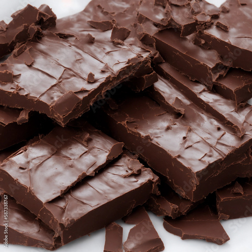 割れたチョコレート