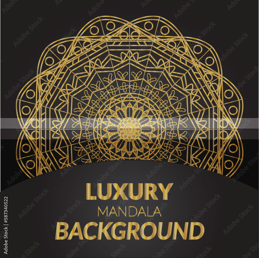 Modern Luxury Mandala Design Template