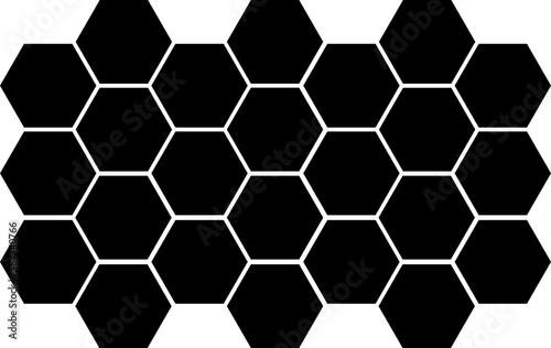 Fototapeta Naklejka Na Ścianę i Meble -  Composite image of hexagon shape chemical structure