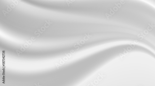 Architectural vector 3d background. Modern white concrete arched composition in perspective. Semicircular shapes