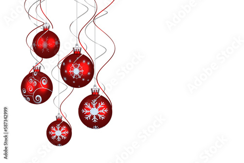 Digital hanging christmas bauble decoration 