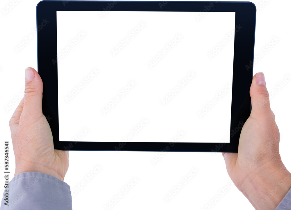 Businesswoman holding digital tablet Businesswoman holding digital tablet
