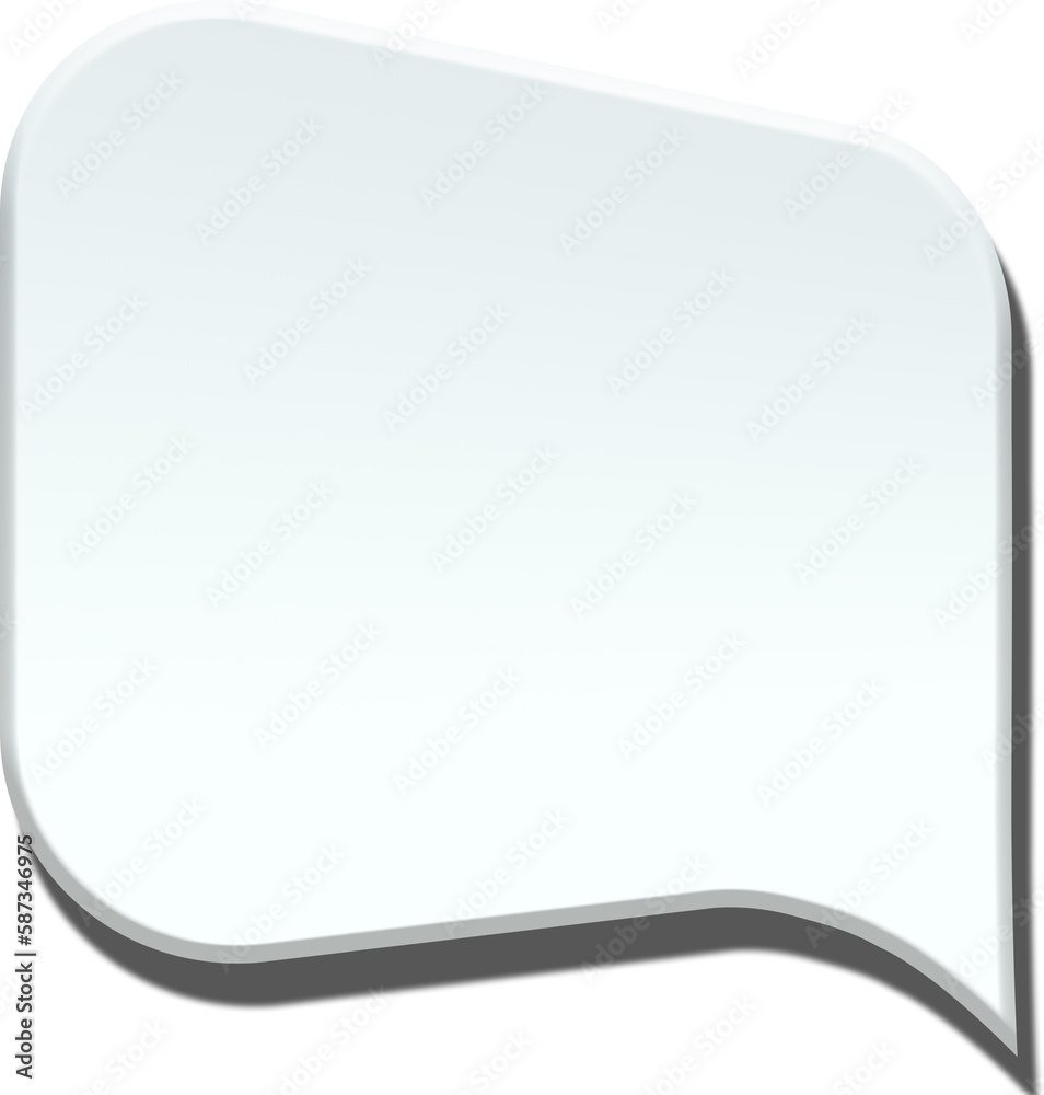 Digital composite image of empty speech bubble Digital composite image of empty speech bubble
