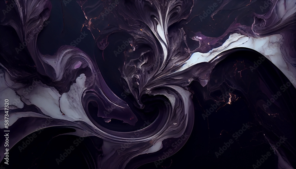 Obraz premium Background image with a marble pattern in dark colors.