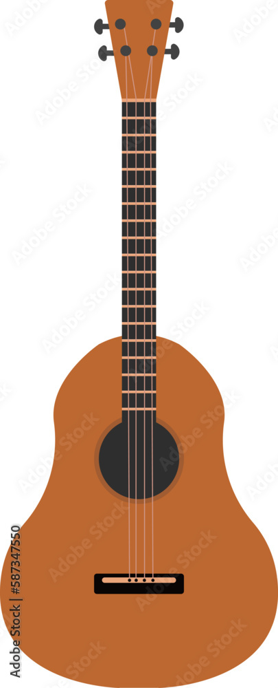 Obraz premium a easy classic guitar flat