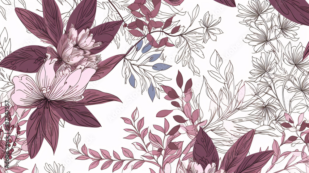 spring flowers background botanical generative ai spring flowers background botanical generative ai