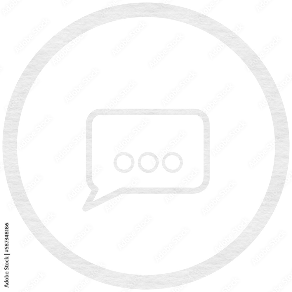 Fototapeta premium Composite image of speech bubble in circle shape