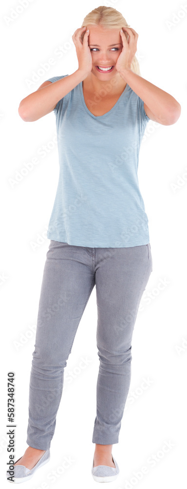 Nervous woman Nervous woman