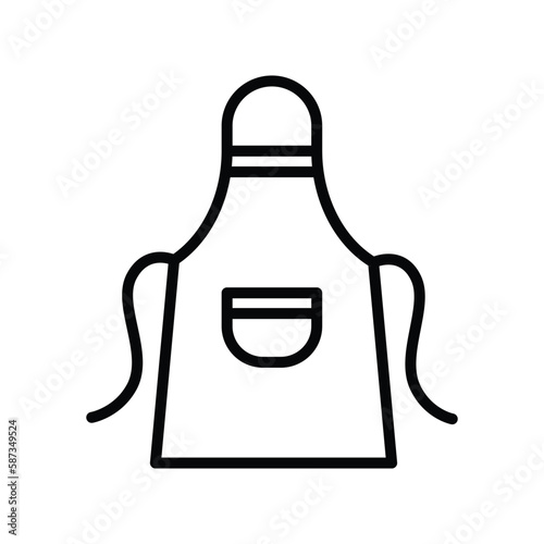 Apron icon vector on trendy design