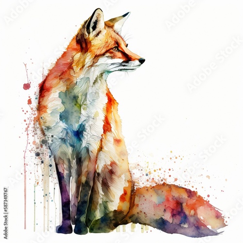 image of a fox on a t-shirt. © red